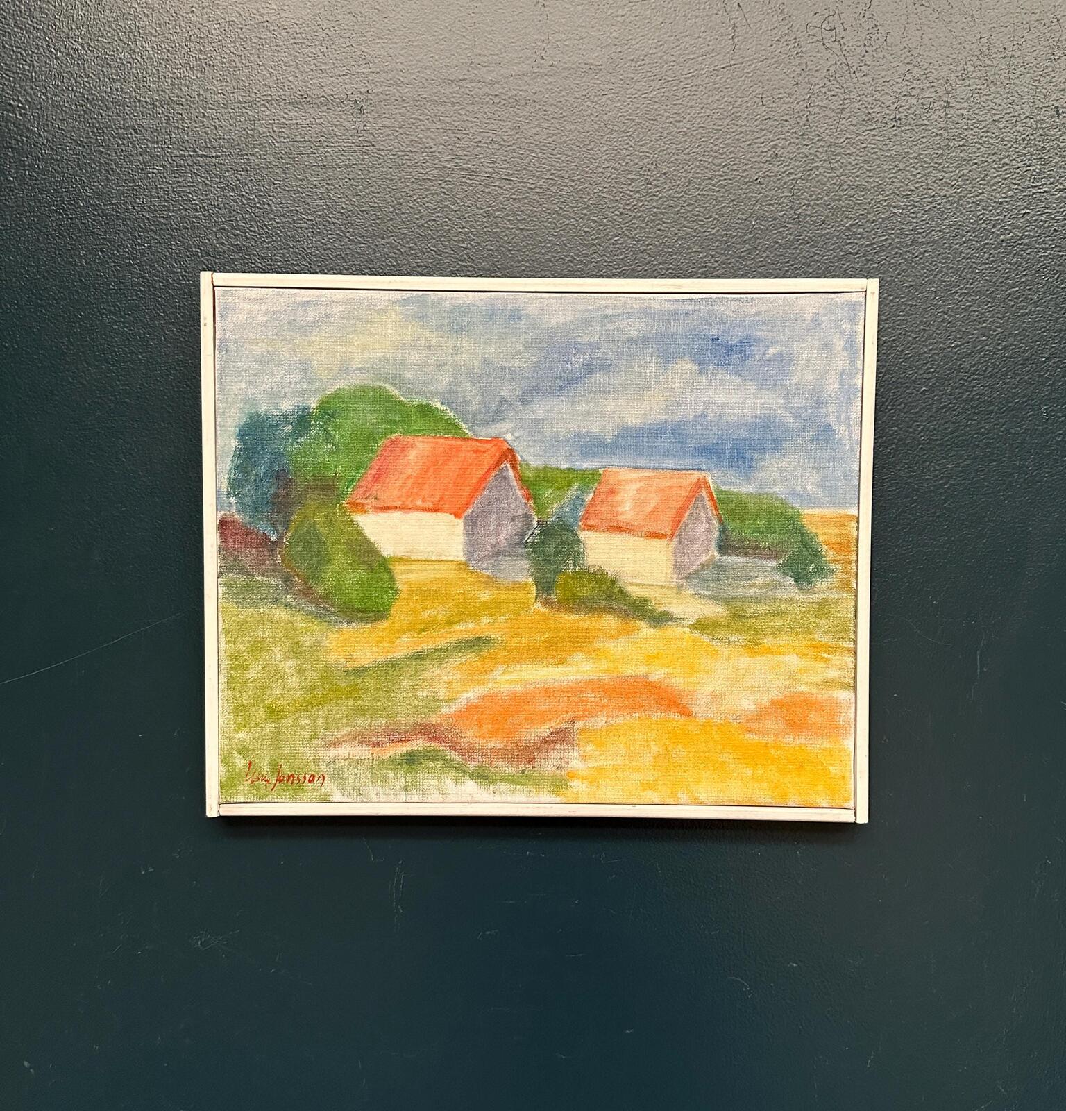 “Landscape with Barns” by Ulla Jansson