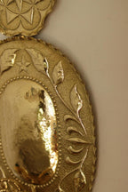 1945's Pair Of Mid Century Swedish Brass Sconces Double Arm