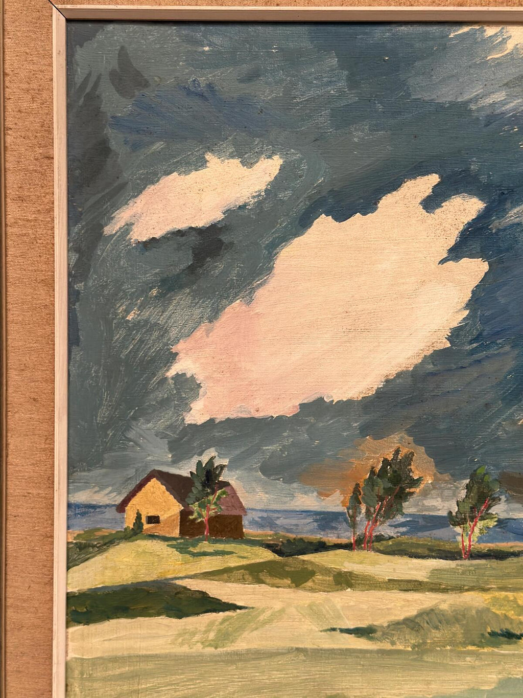 “Fiskeläge vid Skär, Fårö” by Berndt Erkéus (1908–1978)