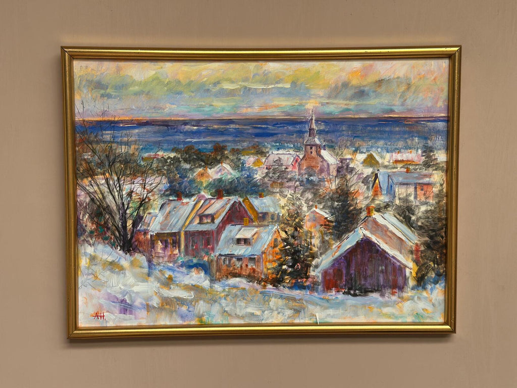 “Snow‑Covered Coastline” by Alex Hansen