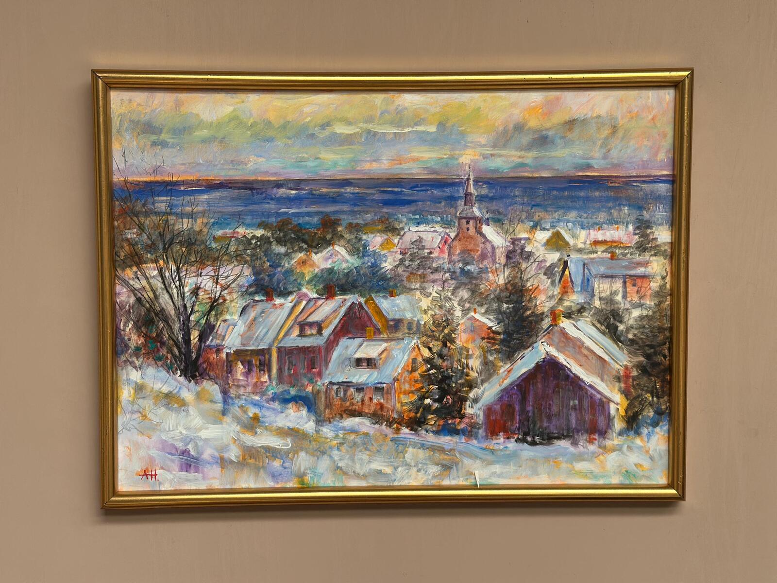 “Snow‑Covered Coastline” by Alex Hansen