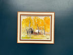 “Houses and Trees in Autumn ” by Pia H. Campbell