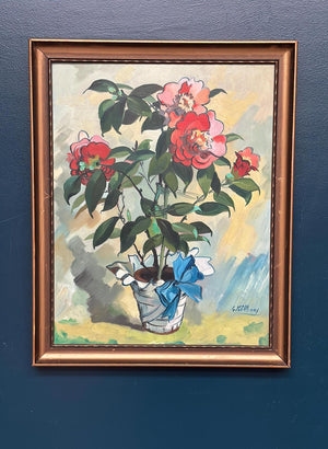 "Flower Motif in Pot” by G. Källbom