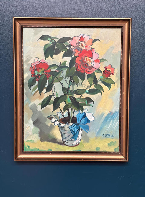 "Flower Motif in Pot” by G. Källbom