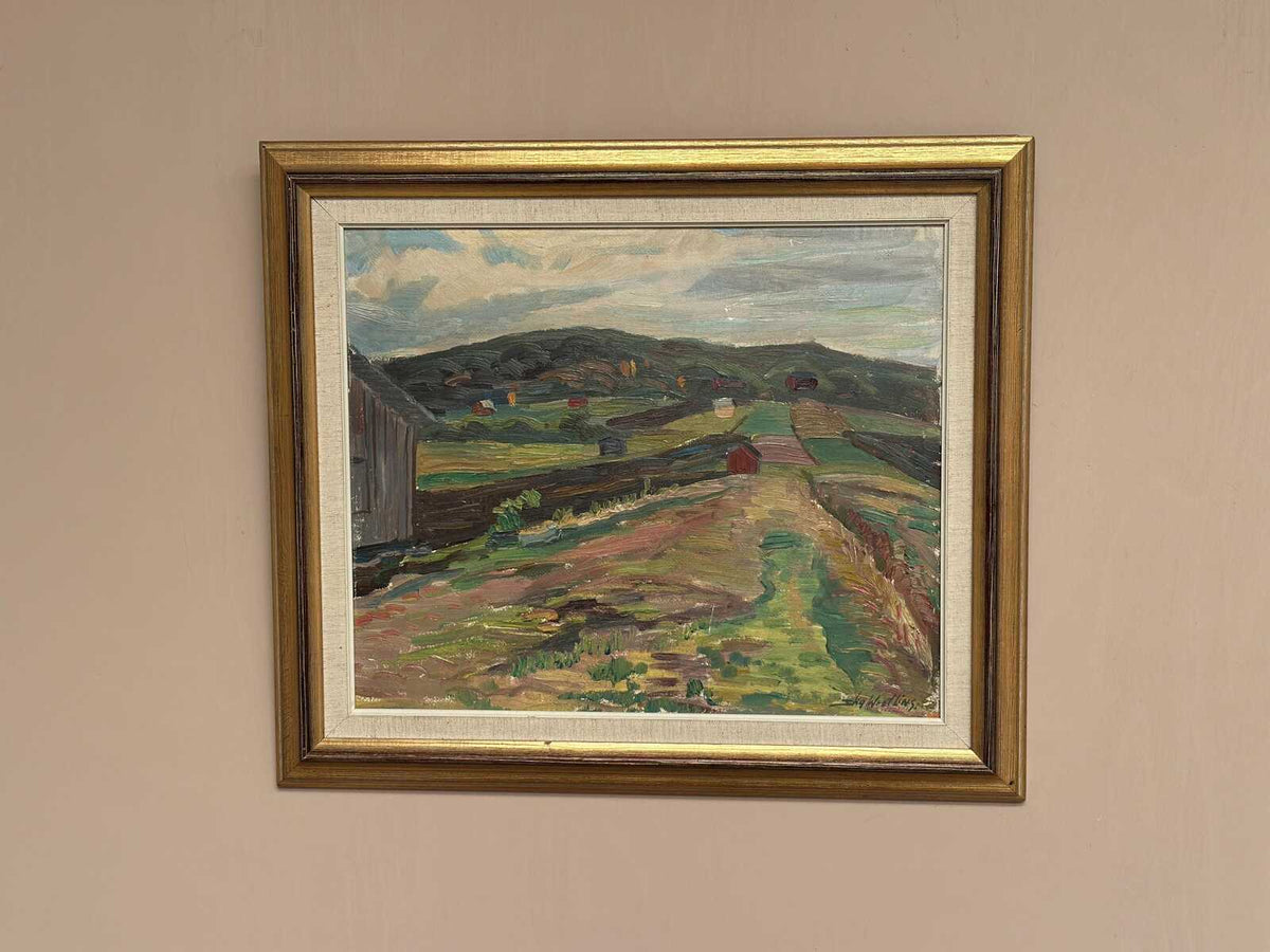 “Landscape with Huts” by Stig Westling