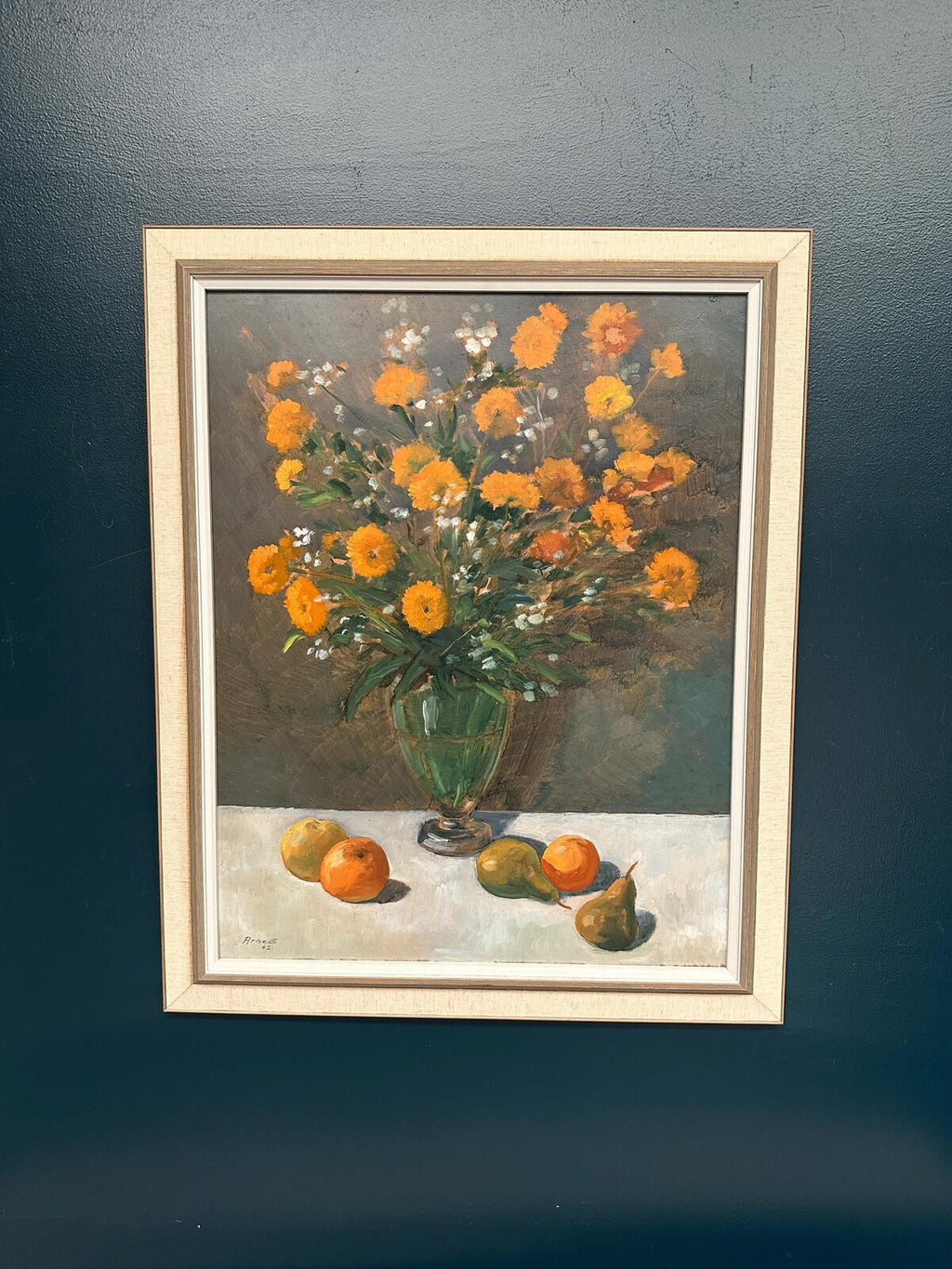 “Floral Still Life” by Arne Ericson – Dated 1967