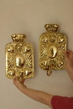 Pair Of Baroque Style Swedish Brass Sconces