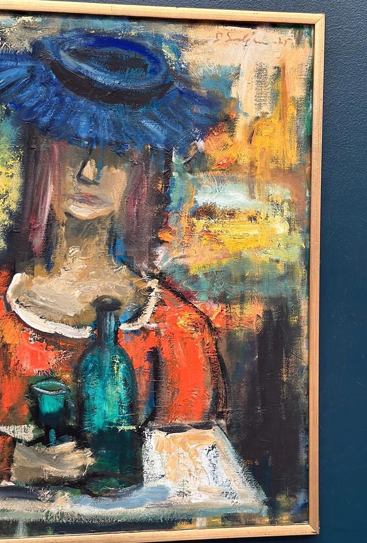 “The Woman with the Wine Bottle” by Sven Lundgren