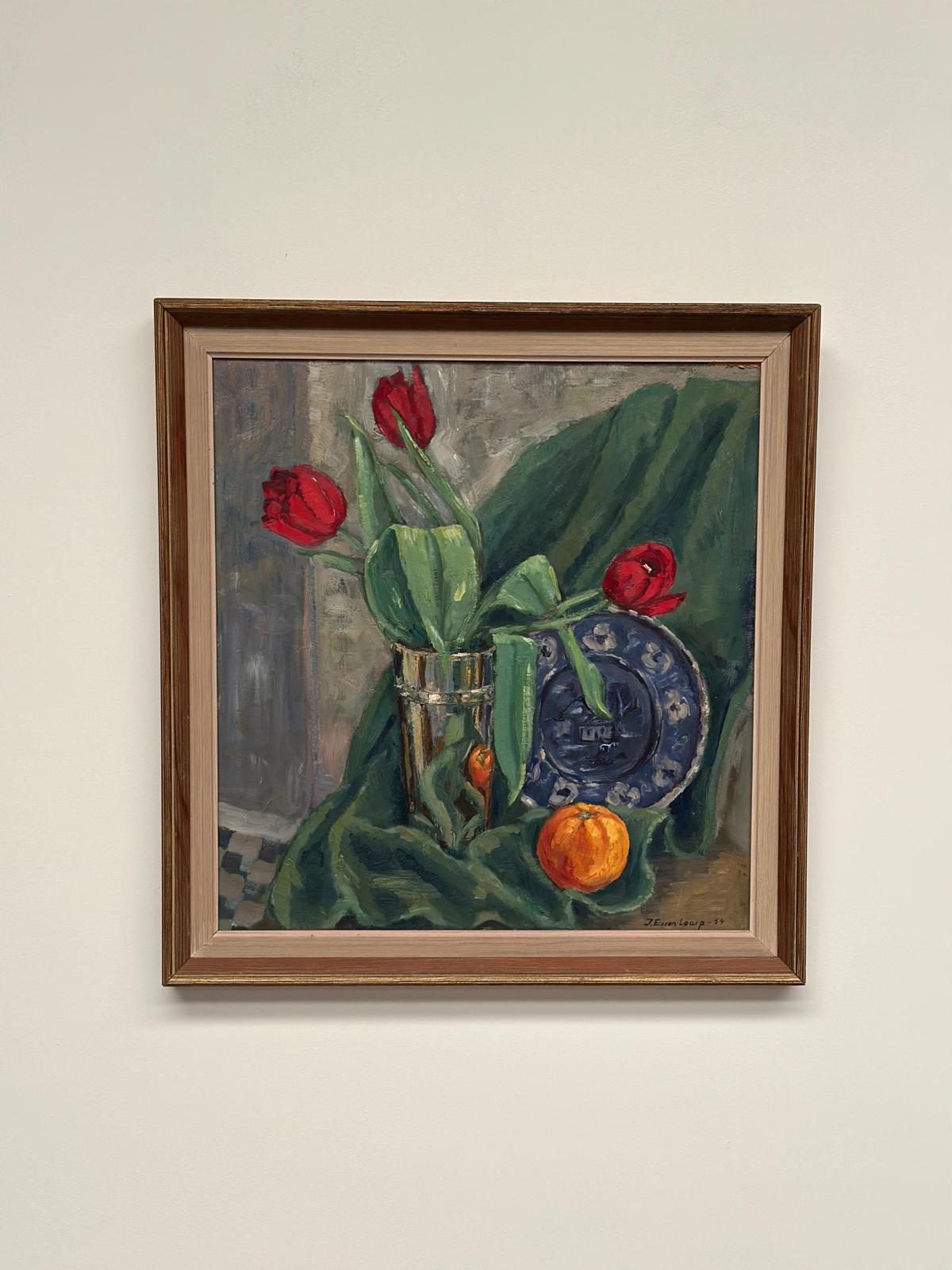 “Still Life with Tulips” by J. Essen Loarp