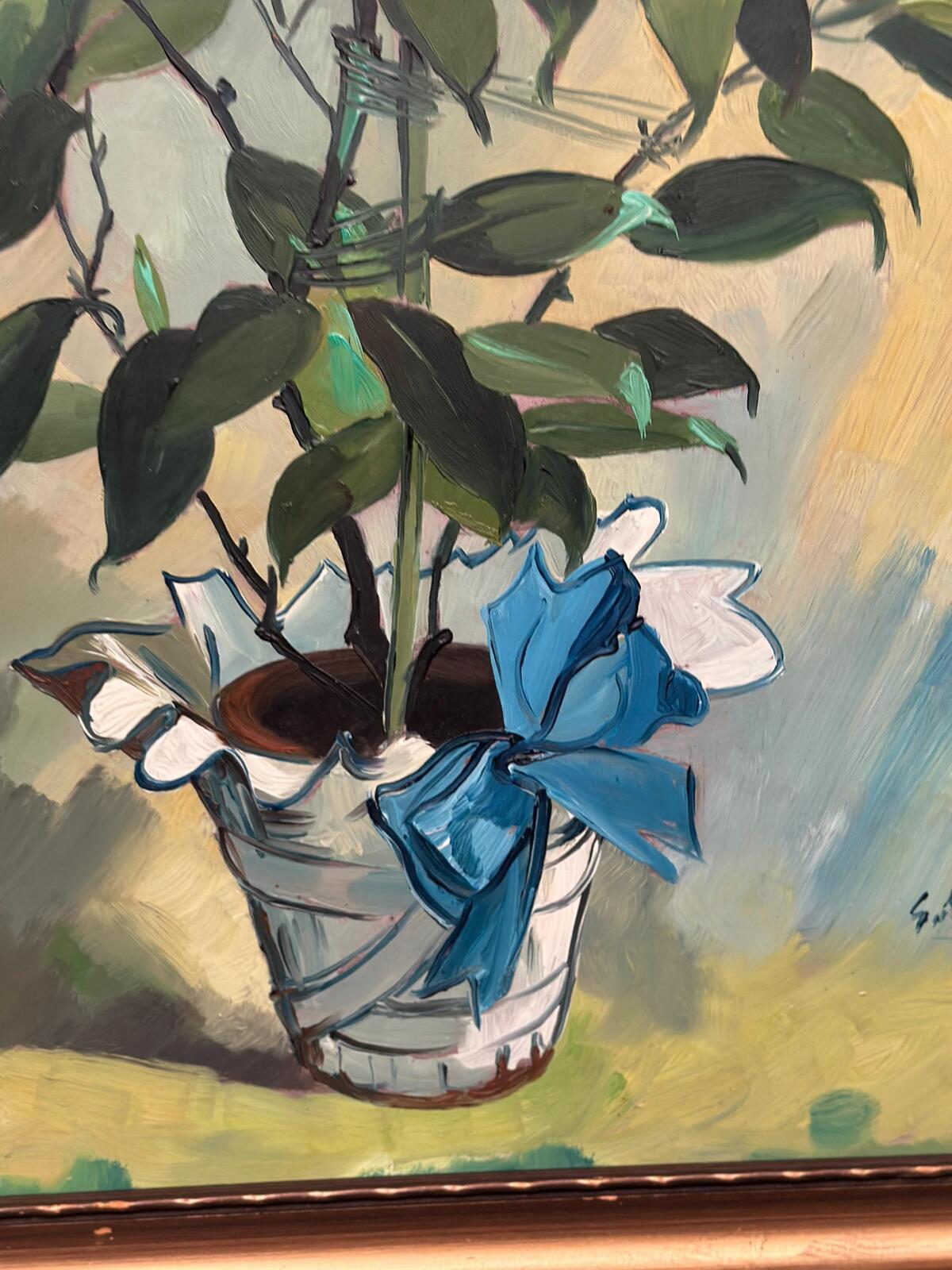 "Flower Motif in Pot” by G. Källbom