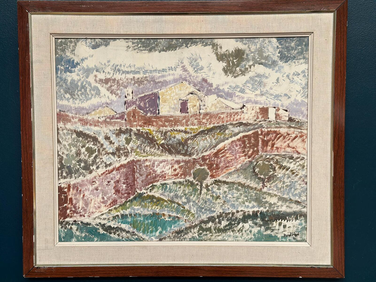 “Landscape with Buildings” by Gösta Nordblad