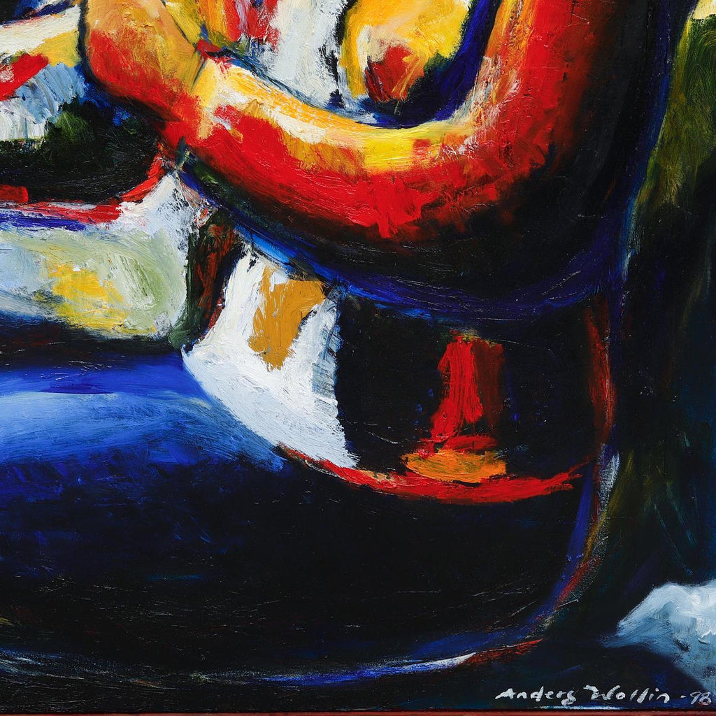 “Woman with Candle” by Anders Wollin