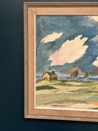 “Fiskeläge vid Skär, Fårö” by Berndt Erkéus (1908–1978)