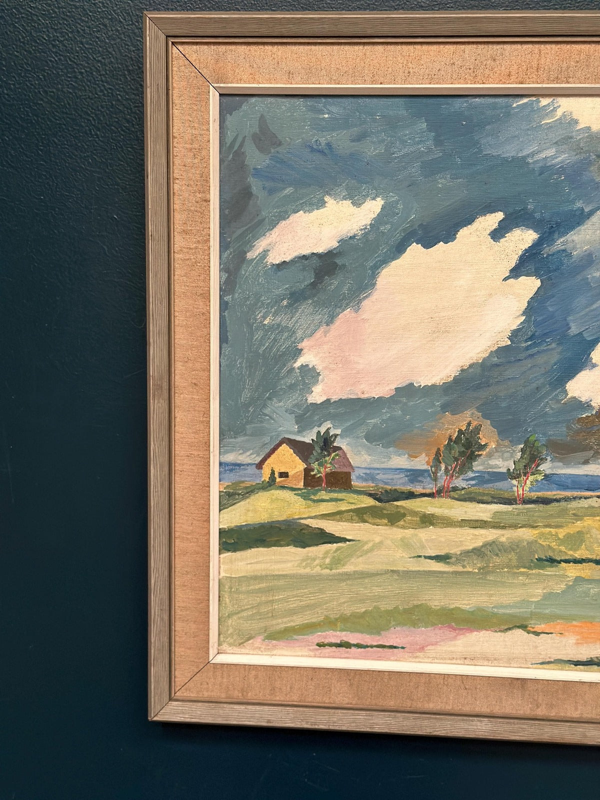 “Fiskeläge vid Skär, Fårö” by Berndt Erkéus (1908–1978)