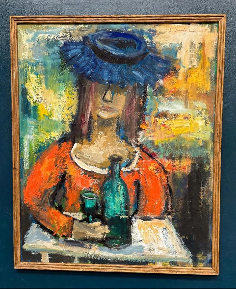 “The Woman with the Wine Bottle” by Sven Lundgren