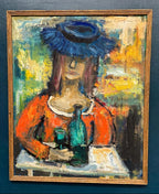 “The Woman with the Wine Bottle” by Sven Lundgren