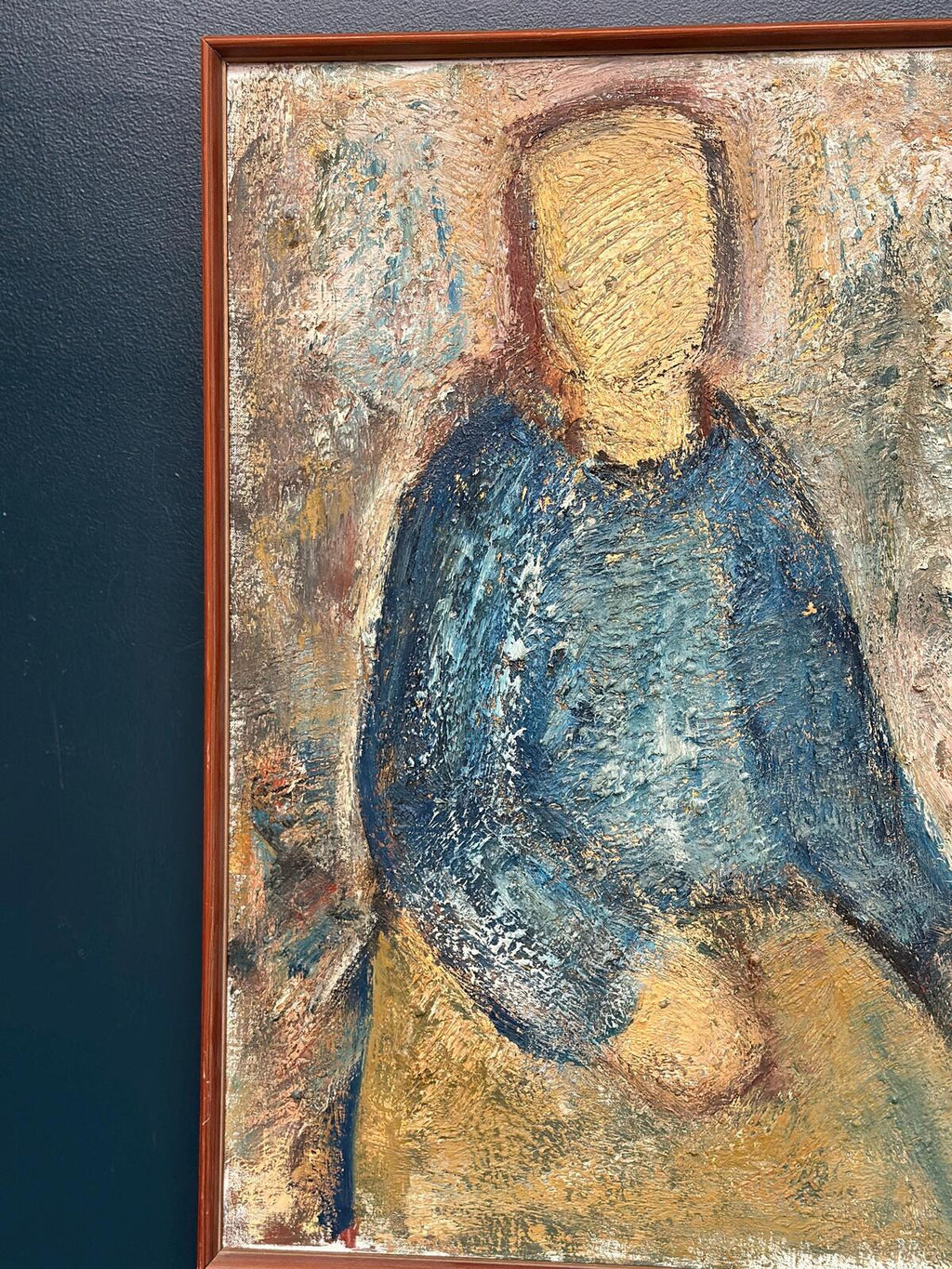 “Kvinna i blått” by Gösta Falck