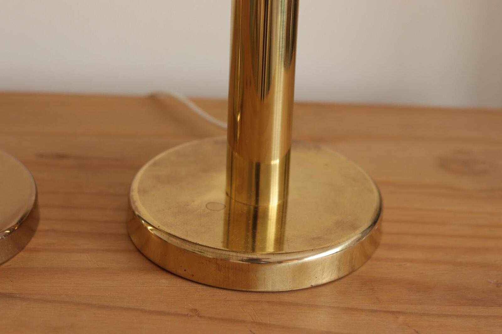 Pair of  Vintage Large Brass Table Lamps