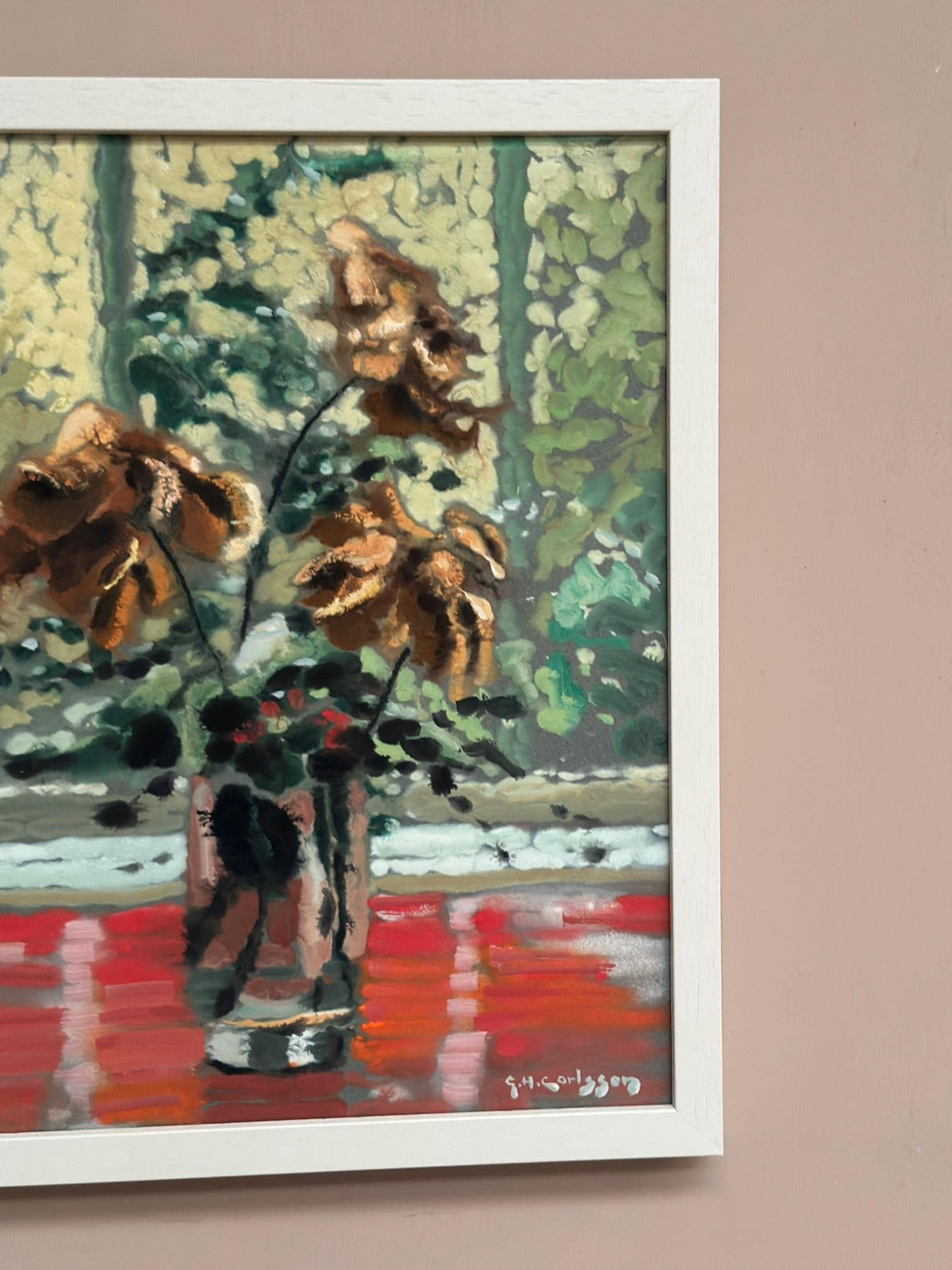 “Vissnade rosor” by Gustav Herbert Carlsson (1912–1991)