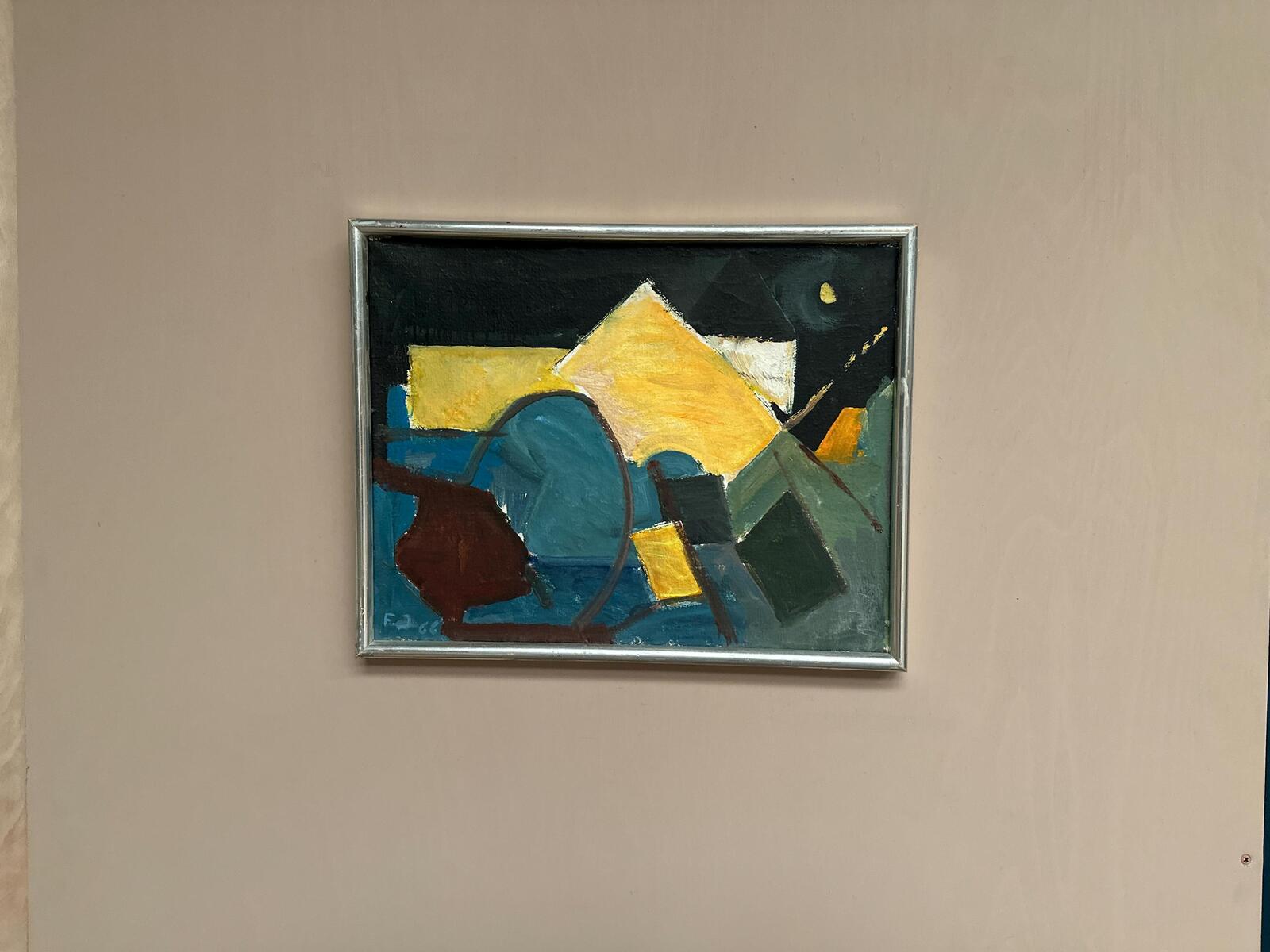 “Abstract Composition” – Dated 1966