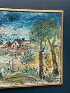 “Cottage Between Trees” by Stig Allan