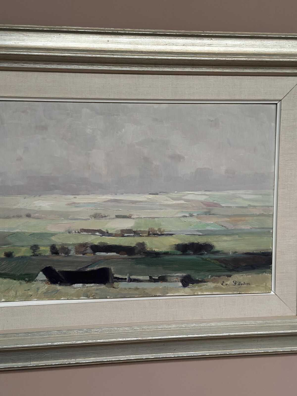 “Scanian Landscape” by Evert Färhm (1901–1971)