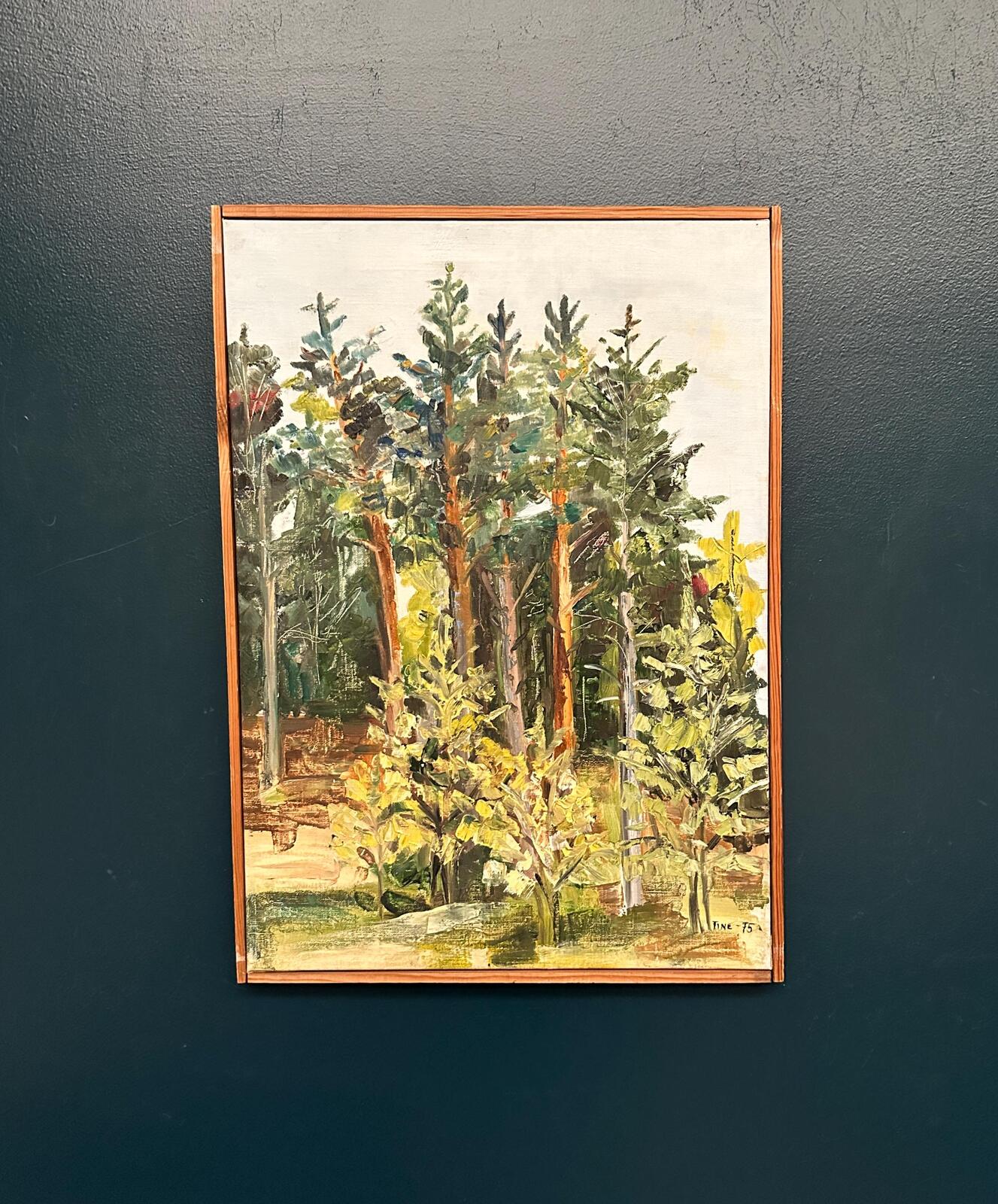 “Forest Landscape” by Ann‑Cathrine Tine Lundkvist (Born 1952)