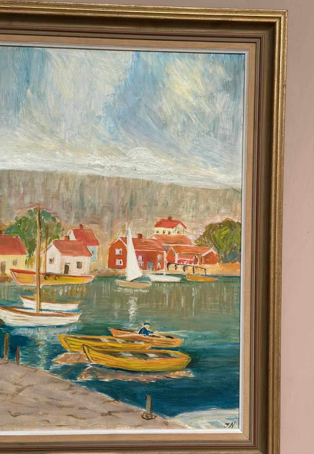 “Coastal Village” by Tage Nillson