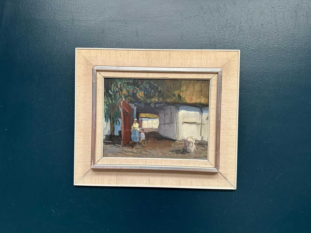 “Villagers in Courtyard” by Axel Hamborn