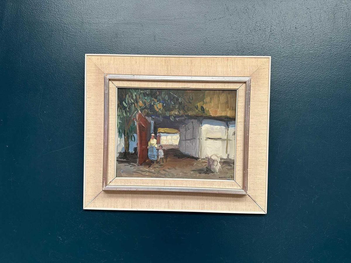 “Villagers in Courtyard” by Axel Hamborn