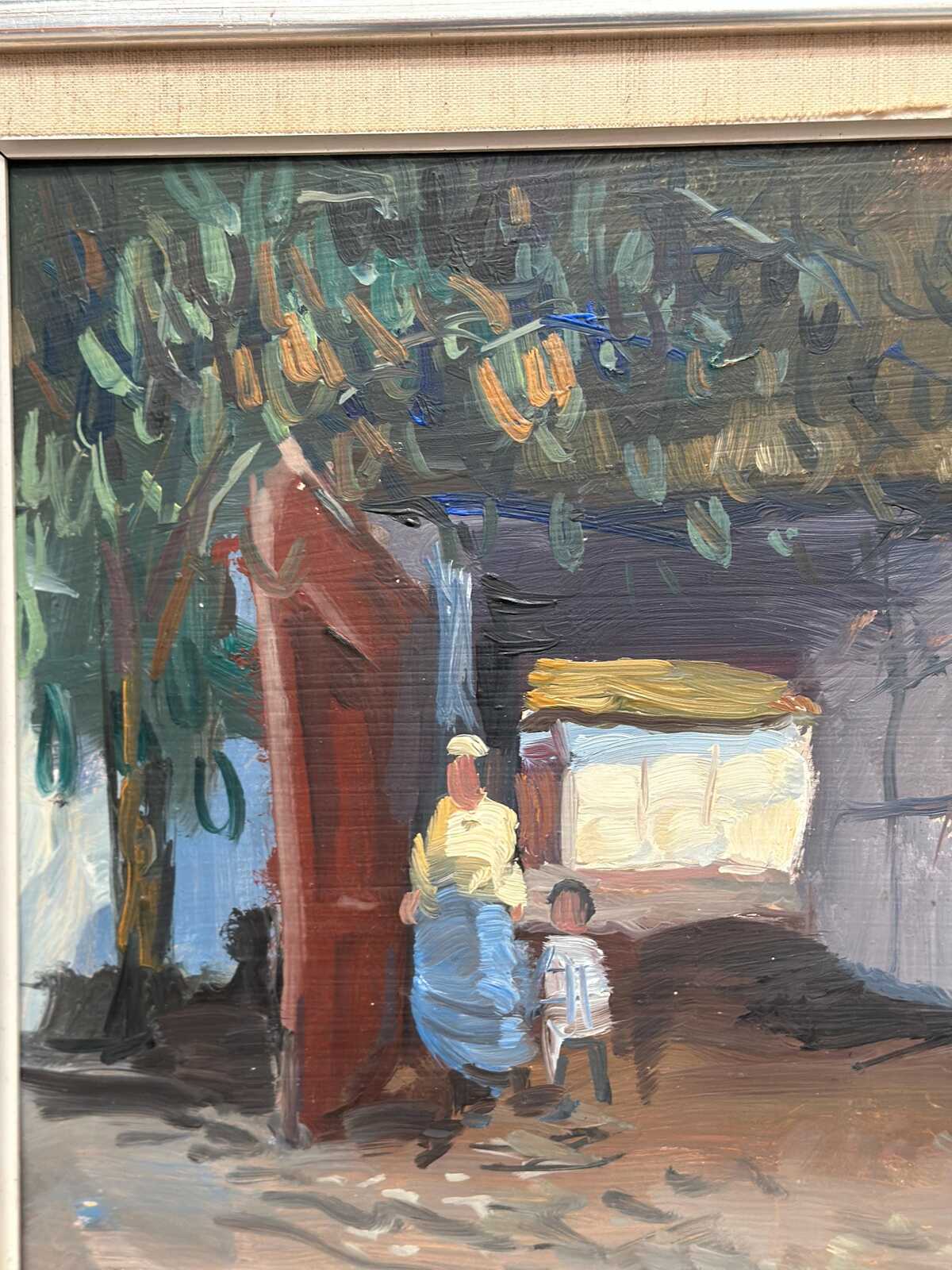 “Villagers in Courtyard” by Axel Hamborn