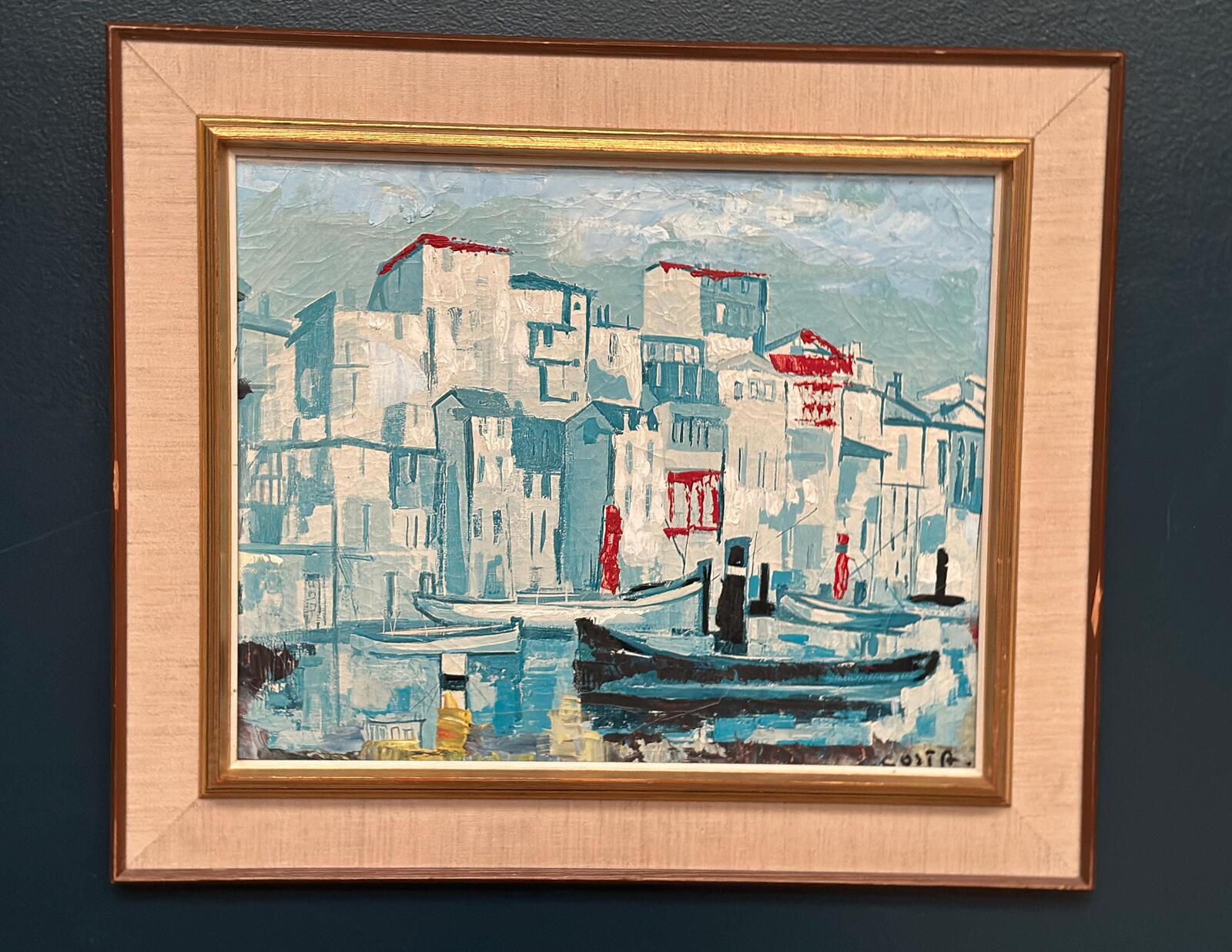 “Harbor Scene” by Costa