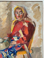 “Woman with Broom and Teapot” by Svan Wallquist