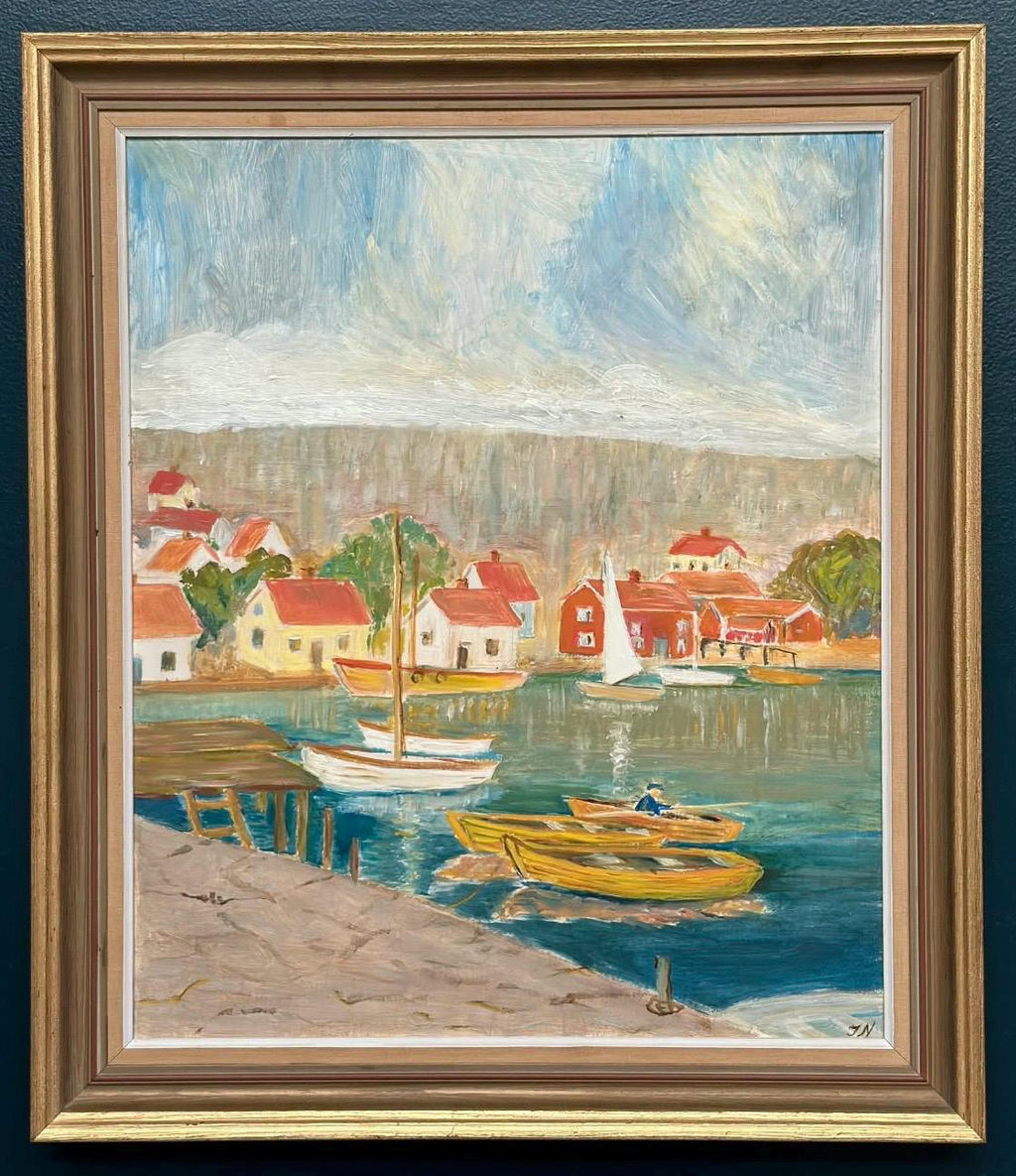 “Coastal Village” by Tage Nillson