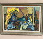 “Still Life with Jug and Bottles” by Martin Lindberg