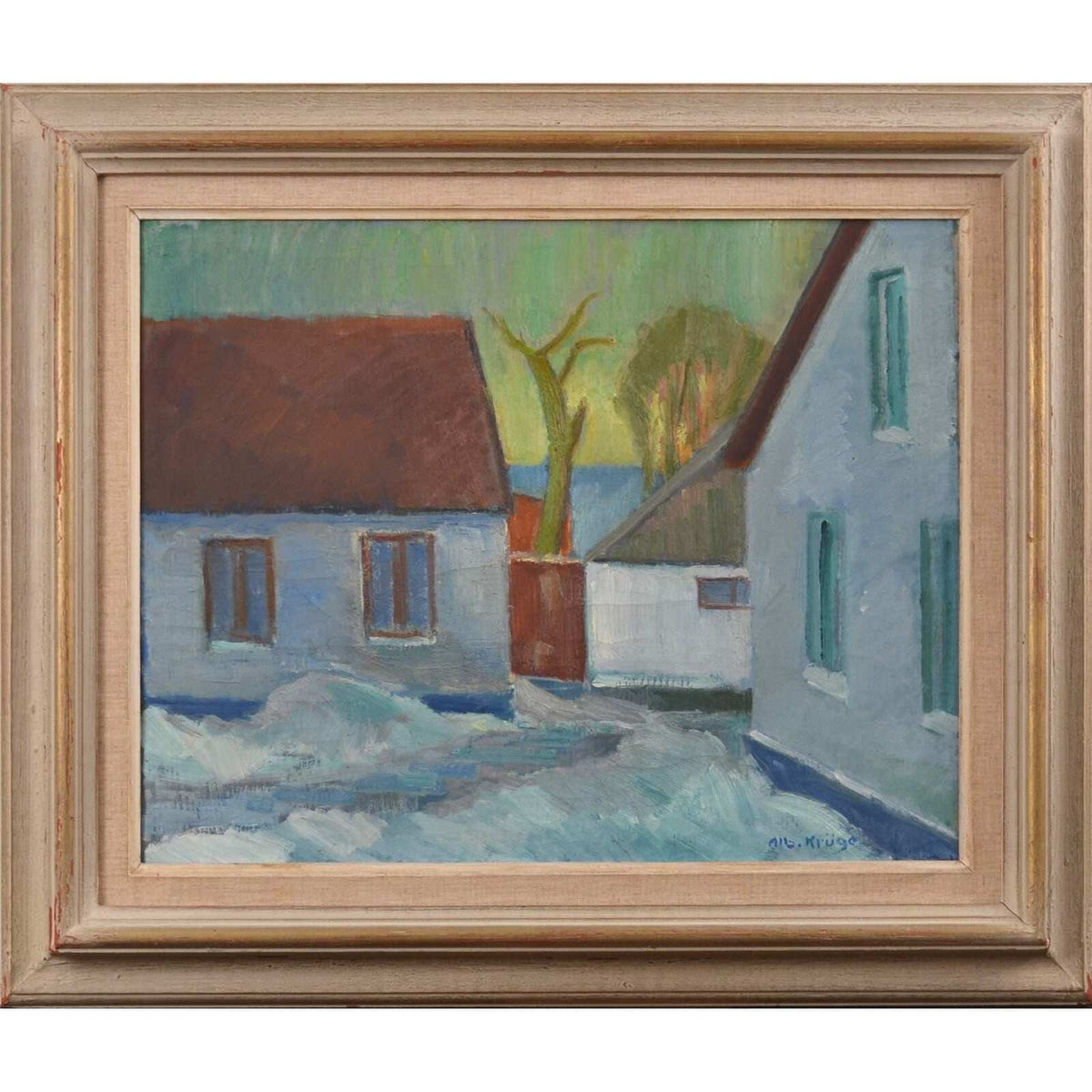 “Vinter Kväll Viks” by Albert Krüger (1885–1965)