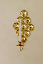 Pair Of Mid Century Swedish Brass Sconces