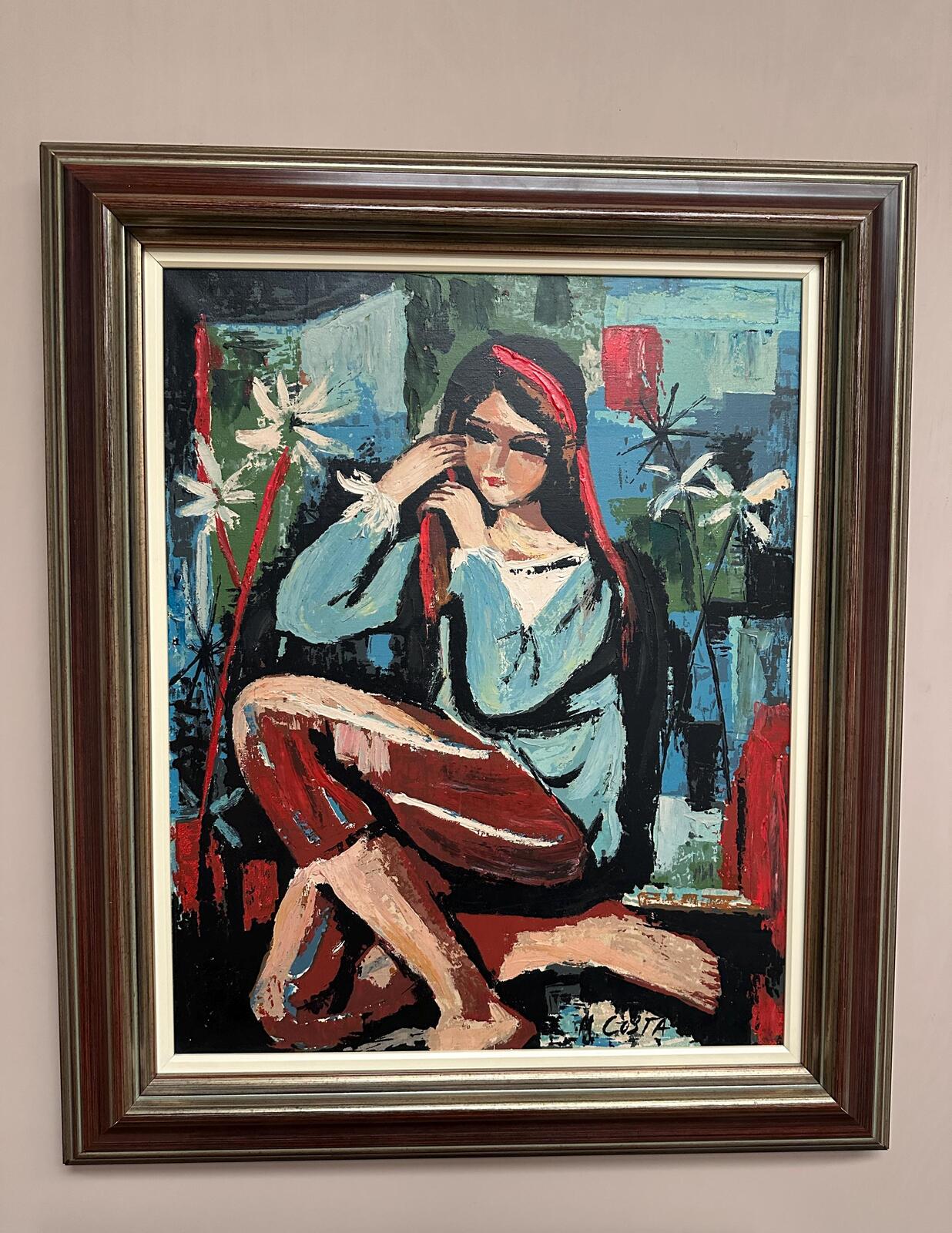 “Portrait of a Young Lady” by M. Costa