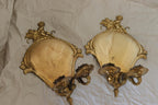 Pair Of Mid Century Swedish Brass Sconces