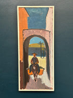 “Man Riding a Donkey” by Harry Sahlin