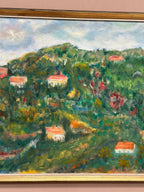 “Hilly Landscape with Houses” by Lalla Blecher
