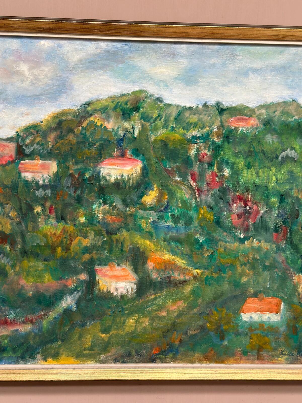 “Hilly Landscape with Houses” by Lalla Blecher