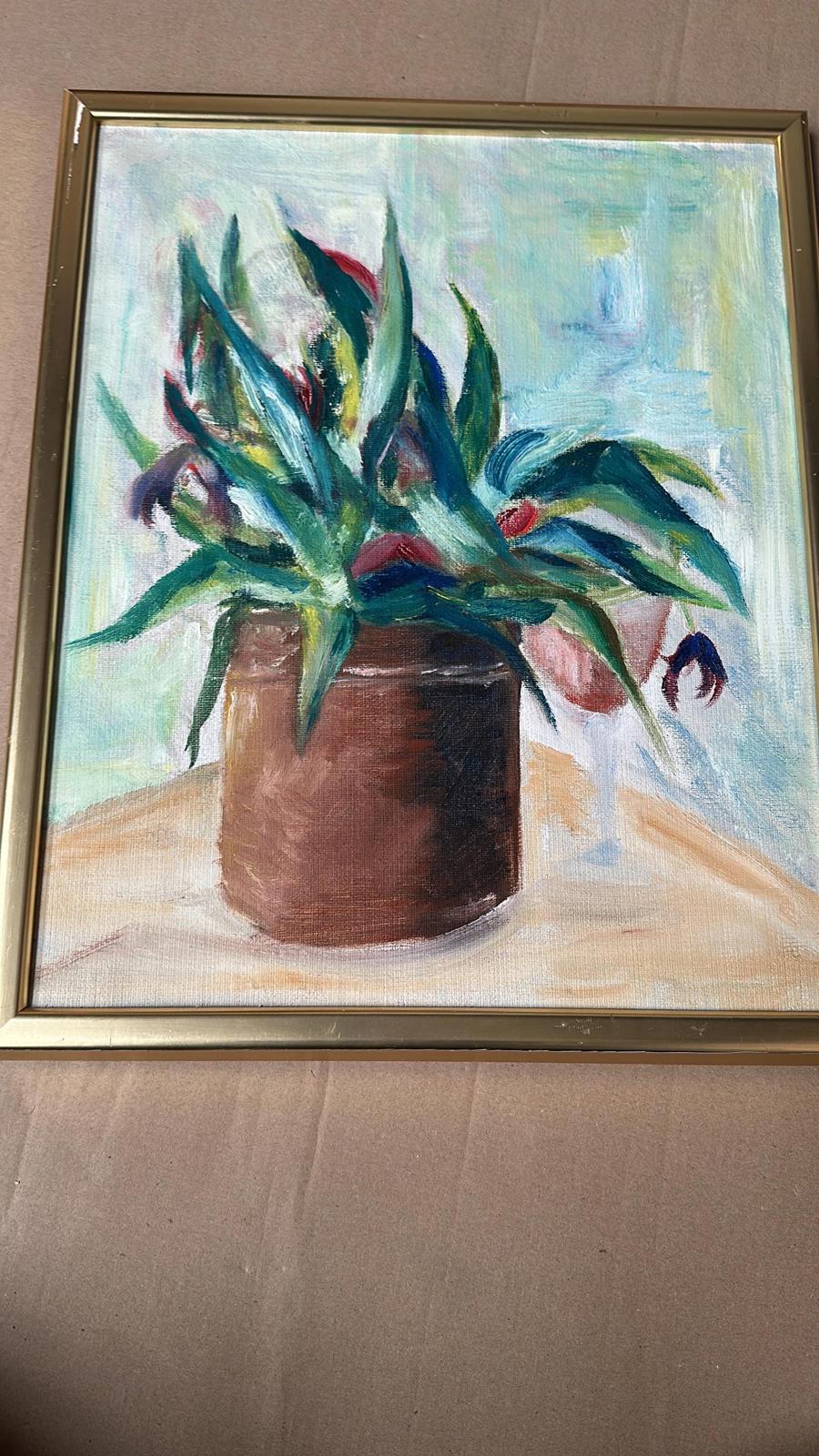 “Vase with Plant”