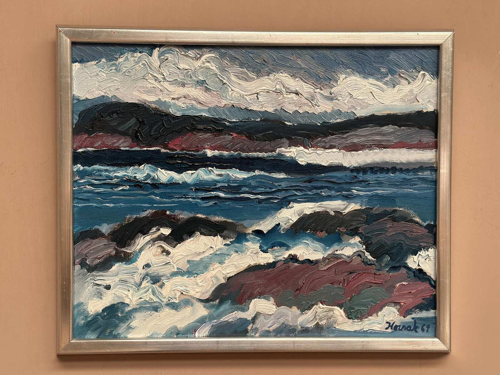 “Coastal Landscape” by Allan Horsak (1937–2004)