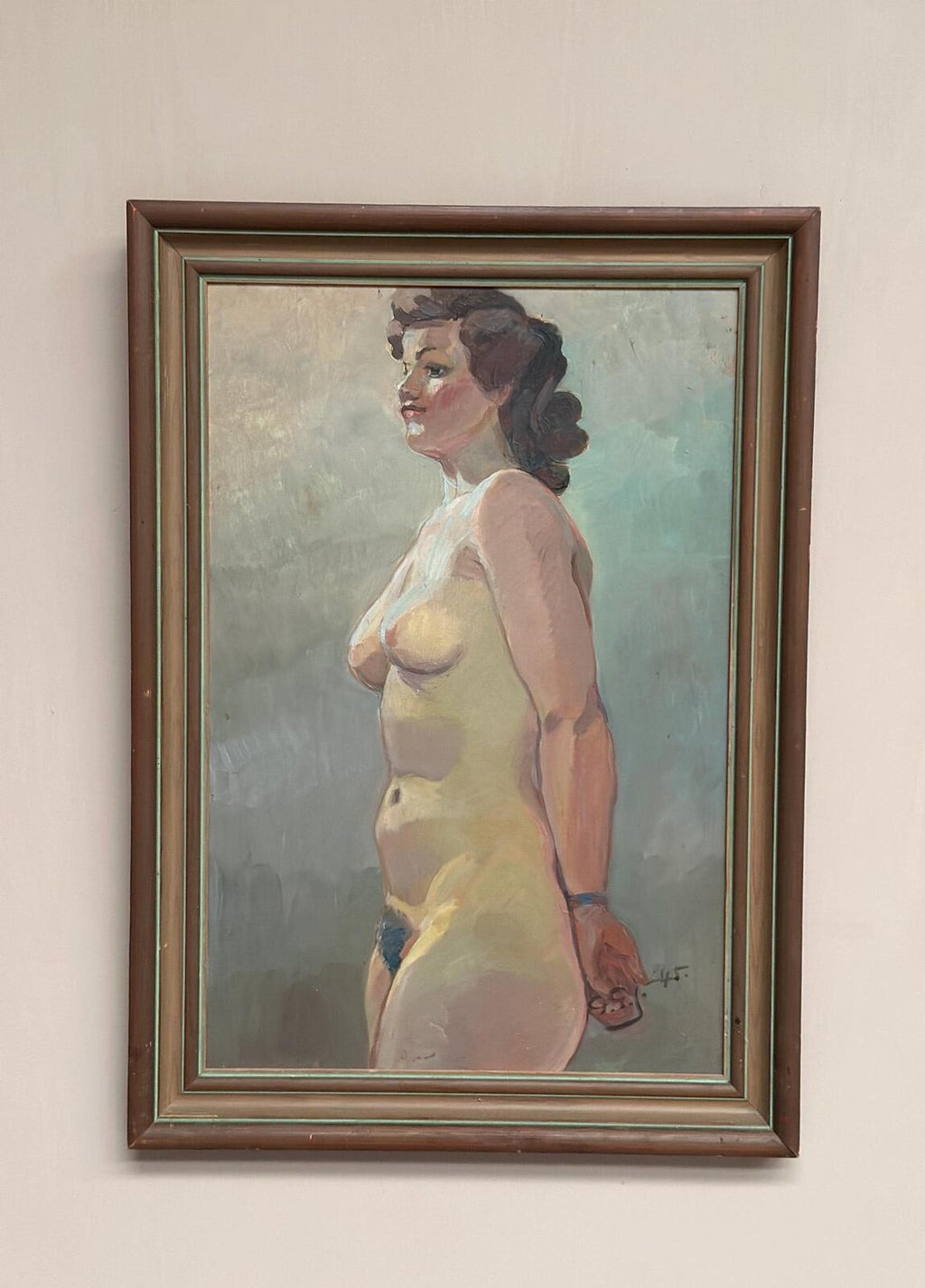 “Nude Study” attributed to Gustaf Gunnar Johansson