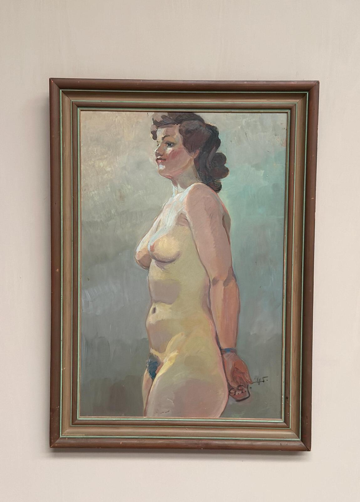 “Nude Study” attributed to Gustaf Gunnar Johansson