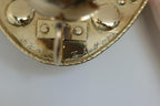 Pair Large baroque Style Mid Century Swedish Brass Sconces