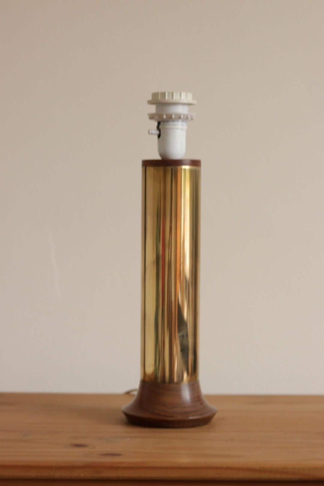 Large Vintage Brass Table Lamp