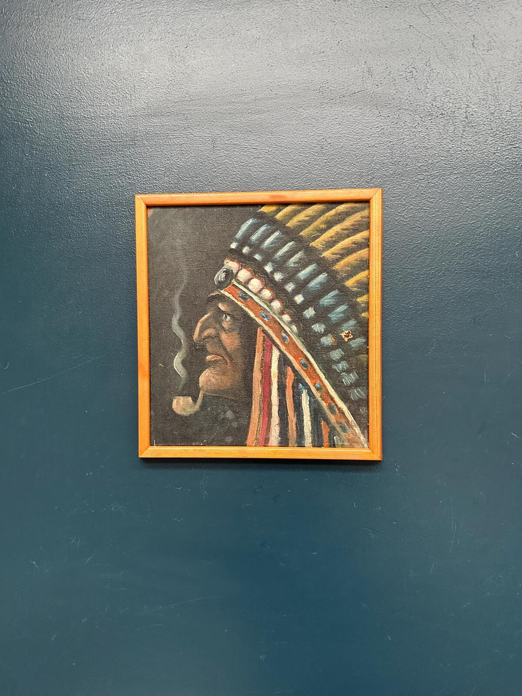 Native American with Pipe