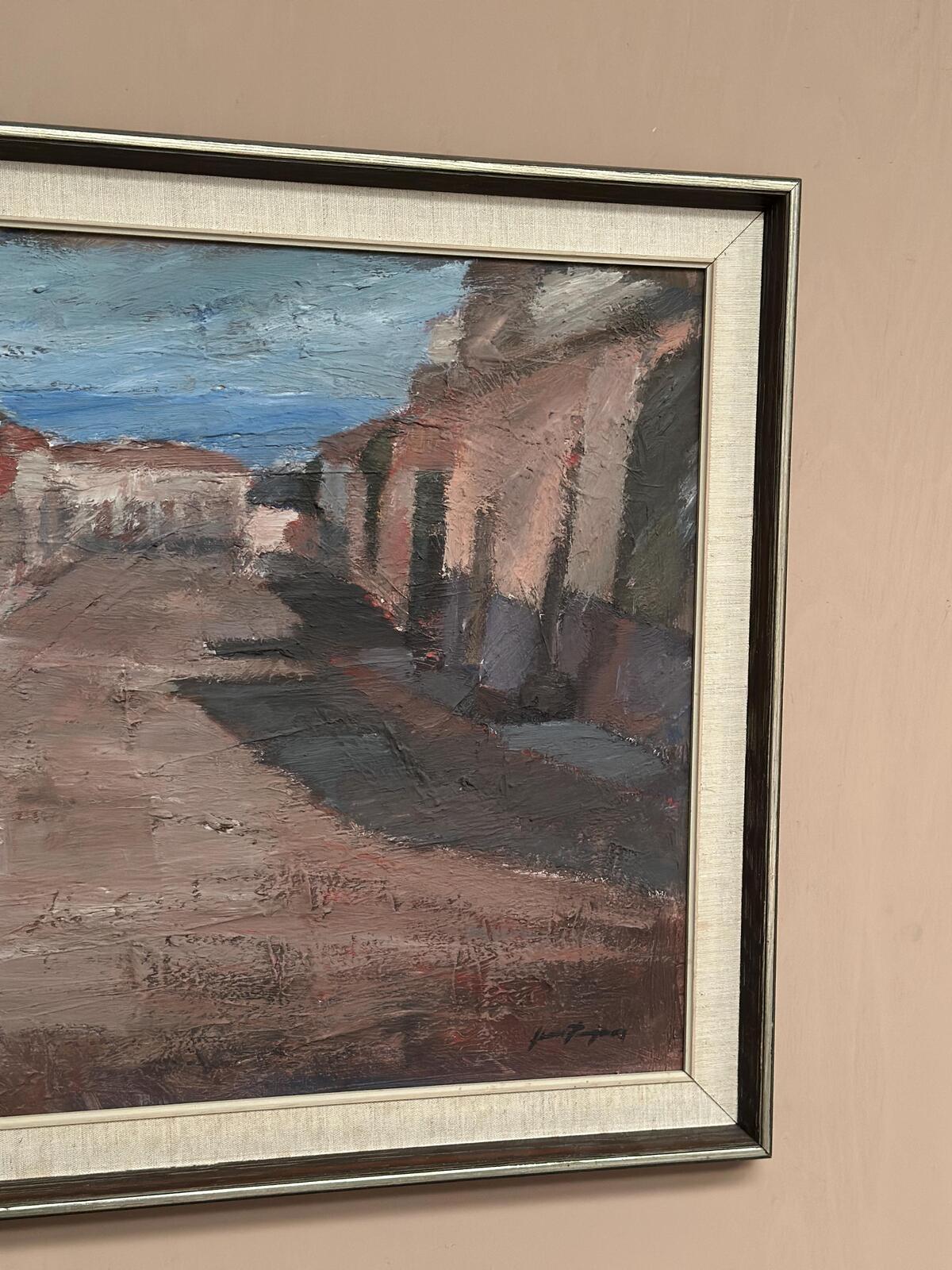 “Bygata med hus, Spanien” by Jean Ragnar